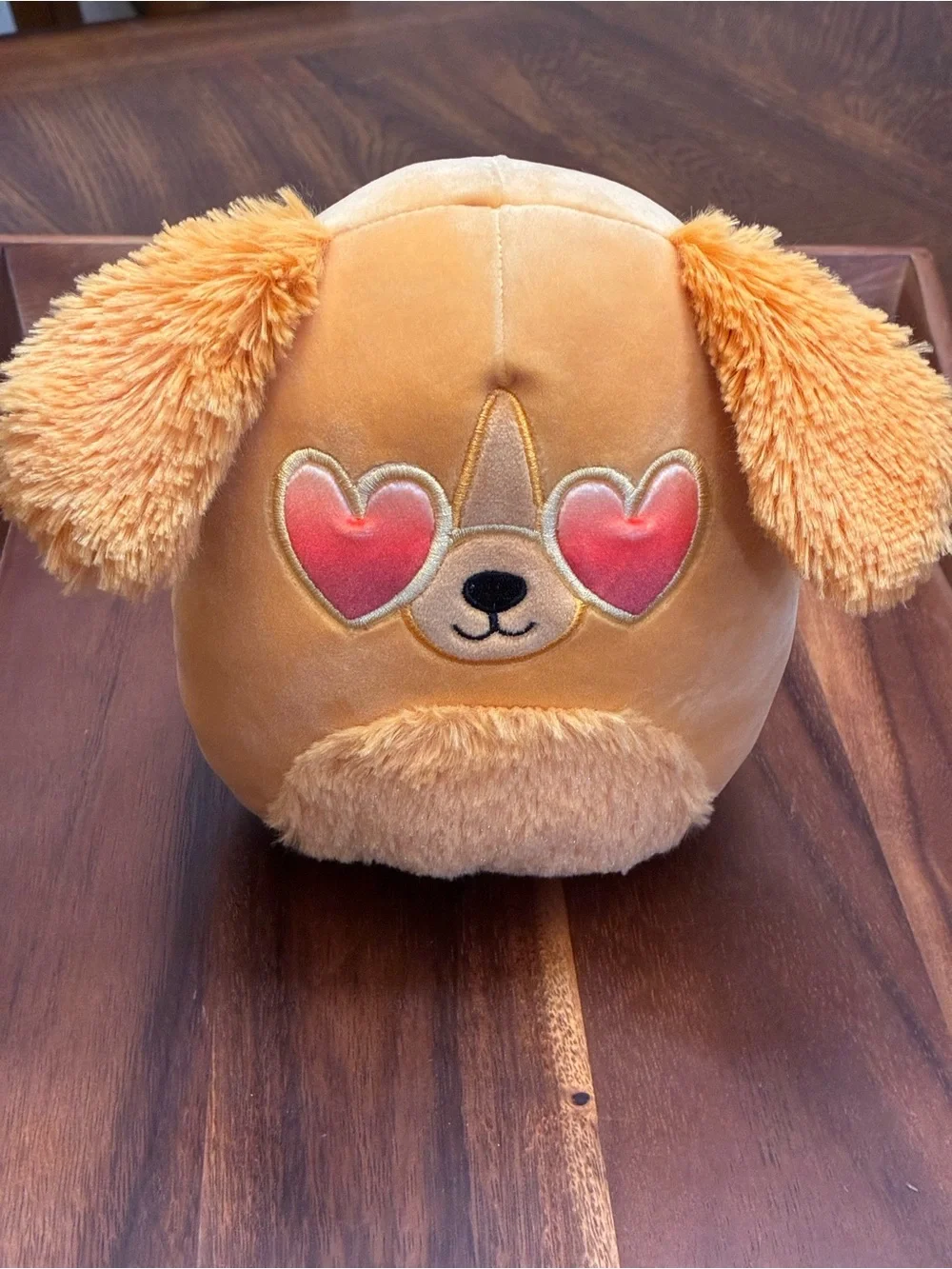 Squishmallows Orange Heart-Eyes Dog Plush Toy